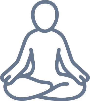 Rehabilitación icono yoga